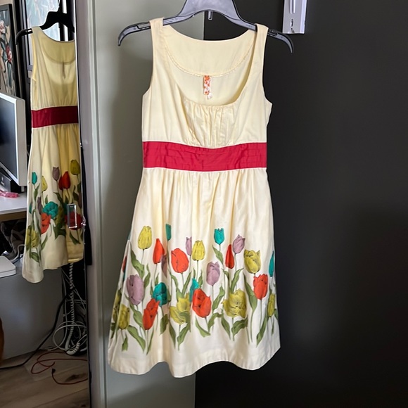 🔥 1 hour sale. Maeve, Anthropologie, yellow floral dress